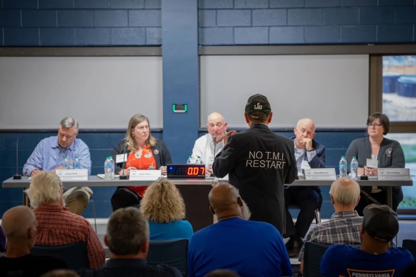 Gene Stilp, a longtime Dauphin County activist opposed to the restart of the Crane Clean Energy Center nuclear reactor, raised concerns to the Nuclear Regulatory Commission during a hearing on July 31, 2025, in Middletown about the evacuation